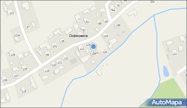 Dobkowice, Dobkowice, 125, mapa Dobkowice