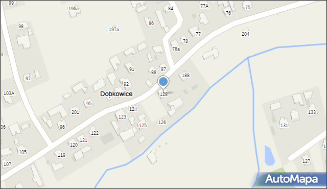 Dobkowice, Dobkowice, 128, mapa Dobkowice