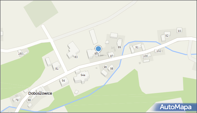 Doboszowice, Doboszowice, 85a, mapa Doboszowice