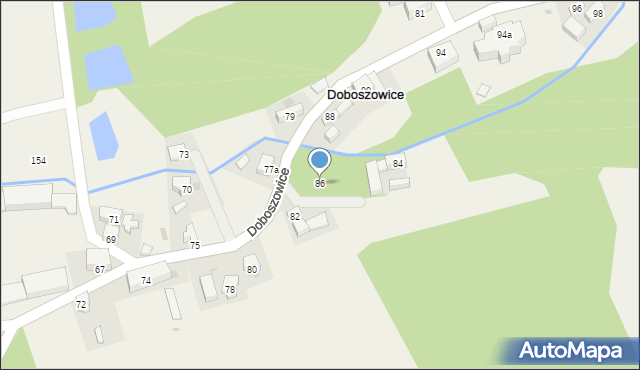 Doboszowice, Doboszowice, 86, mapa Doboszowice