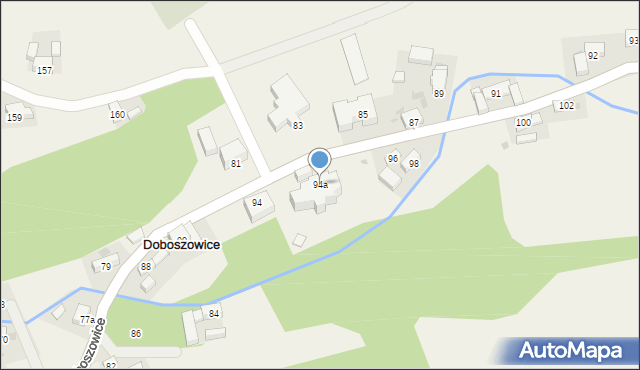 Doboszowice, Doboszowice, 94a, mapa Doboszowice