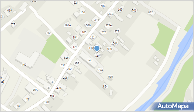 Dobra, Dobra, 749, mapa Dobra