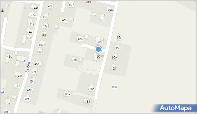 Dobra, Dobra, 90, mapa Dobra