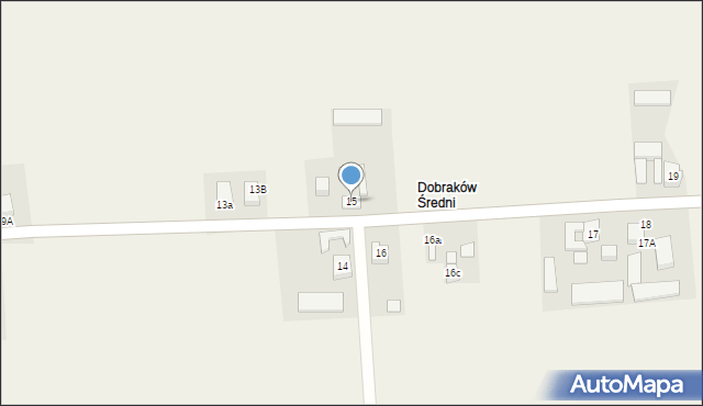 Dobraków, Dobraków, 15, mapa Dobraków