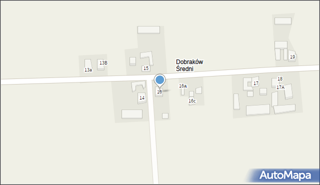 Dobraków, Dobraków, 16, mapa Dobraków