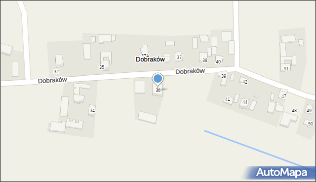 Dobraków, Dobraków, 36, mapa Dobraków