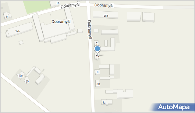 Dobramyśl, Dobramyśl, 7a, mapa Dobramyśl