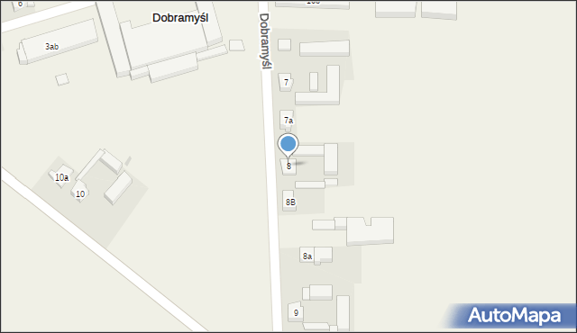 Dobramyśl, Dobramyśl, 8, mapa Dobramyśl