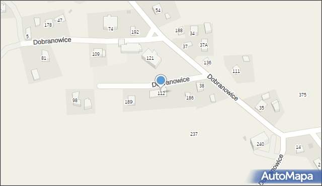 Dobranowice, Dobranowice, 112, mapa Dobranowice