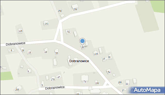 Dobranowice, Dobranowice, 16, mapa Dobranowice