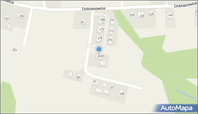 Dobranowice, Dobranowice, 177, mapa Dobranowice