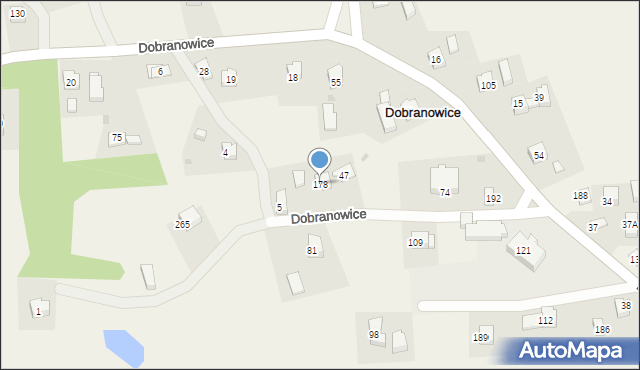 Dobranowice, Dobranowice, 178, mapa Dobranowice