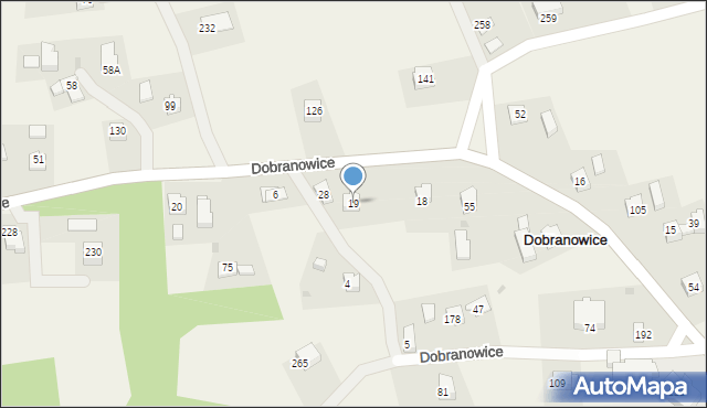 Dobranowice, Dobranowice, 19, mapa Dobranowice