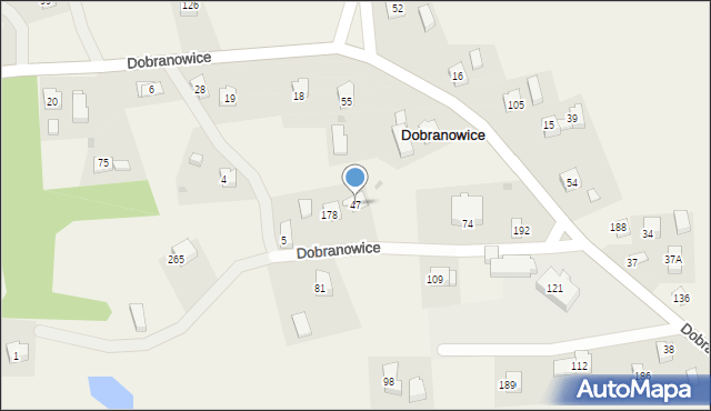 Dobranowice, Dobranowice, 47, mapa Dobranowice