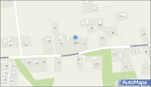 Dobranowice, Dobranowice, 56, mapa Dobranowice