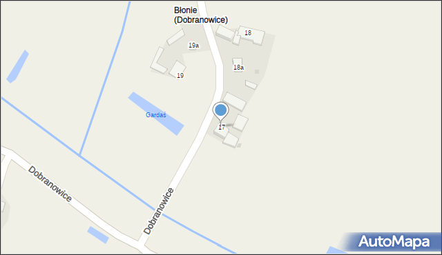 Dobranowice, Dobranowice, 17, mapa Dobranowice