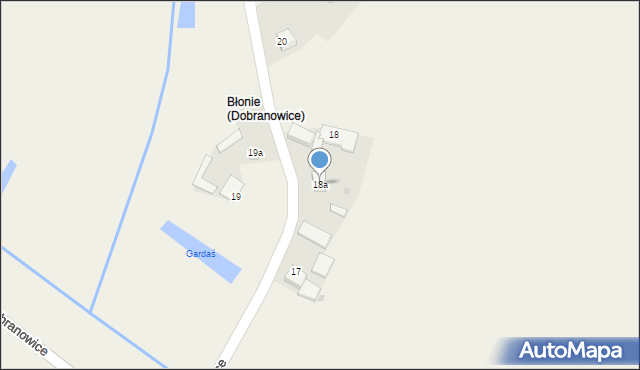 Dobranowice, Dobranowice, 18a, mapa Dobranowice