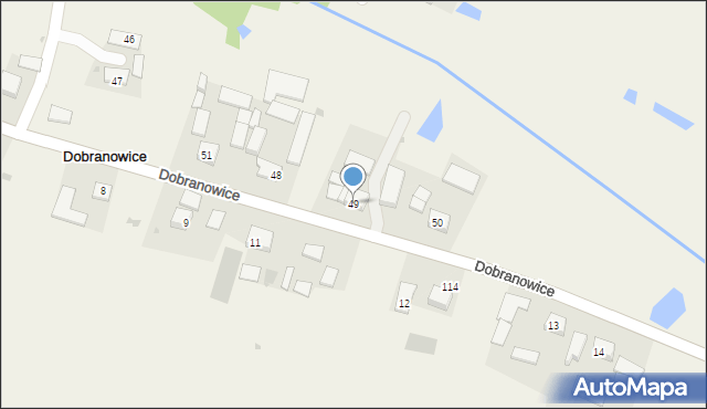 Dobranowice, Dobranowice, 49, mapa Dobranowice