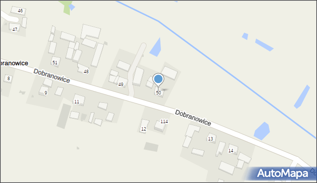 Dobranowice, Dobranowice, 50, mapa Dobranowice