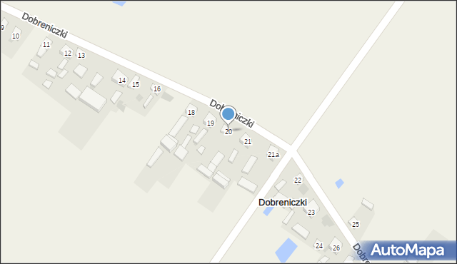 Dobreniczki, Dobreniczki, 20, mapa Dobreniczki