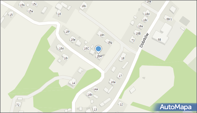 Dobrków, Dobrków, 16H, mapa Dobrków