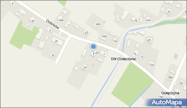 Dobrków, Dobrków, 2, mapa Dobrków