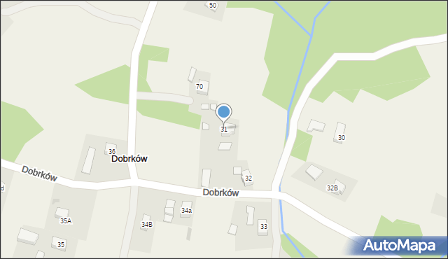 Dobrków, Dobrków, 31, mapa Dobrków