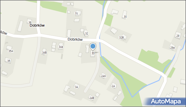 Dobrków, Dobrków, 33, mapa Dobrków