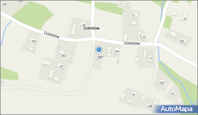 Dobrków, Dobrków, 34B, mapa Dobrków