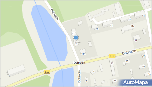Dobrocin, Dobrocin, 56, mapa Dobrocin