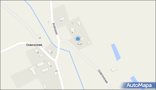 Dobrocinek, Dobrocinek, 7, mapa Dobrocinek