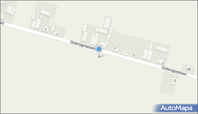 Dobrogostowo, Dobrogostowo, 16, mapa Dobrogostowo