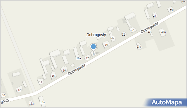 Dobrogosty, Dobrogosty, 18, mapa Dobrogosty