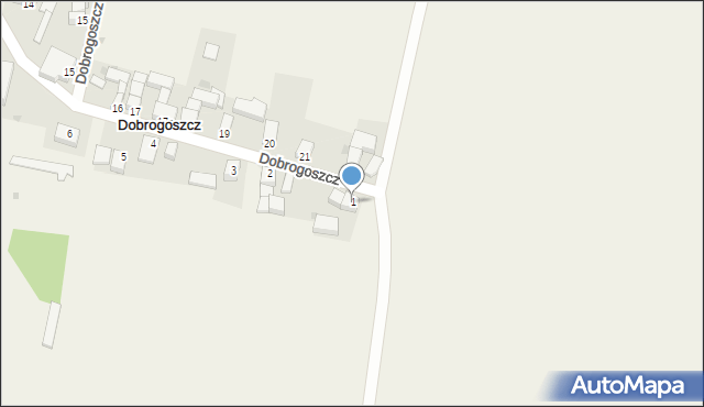 Dobrogoszcz, Dobrogoszcz, 1, mapa Dobrogoszcz