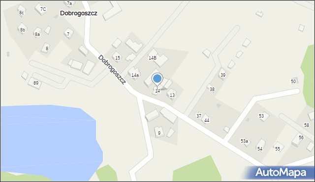 Dobrogoszcz, Dobrogoszcz, 14, mapa Dobrogoszcz