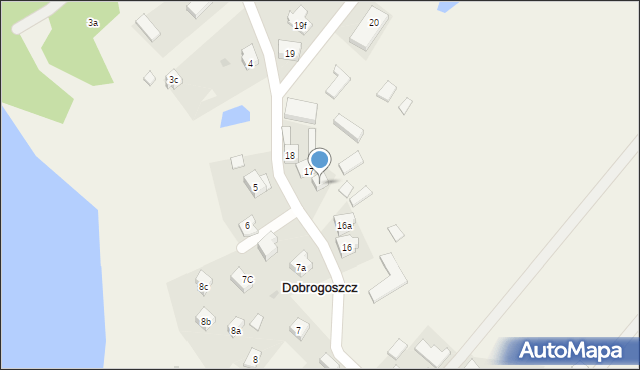 Dobrogoszcz, Dobrogoszcz, 17a, mapa Dobrogoszcz