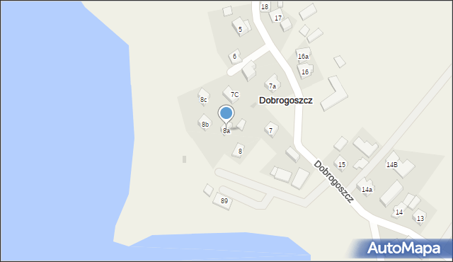 Dobrogoszcz, Dobrogoszcz, 8a, mapa Dobrogoszcz