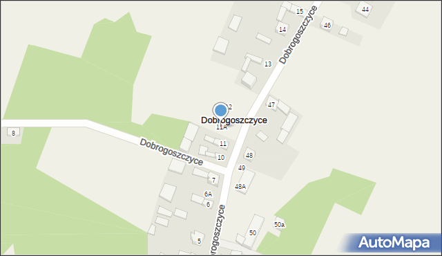 Dobrogoszczyce, Dobrogoszczyce, 11A, mapa Dobrogoszczyce