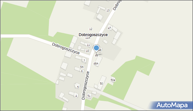 Dobrogoszczyce, Dobrogoszczyce, 49, mapa Dobrogoszczyce