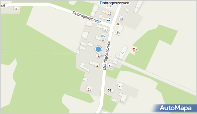 Dobrogoszczyce, Dobrogoszczyce, 5, mapa Dobrogoszczyce