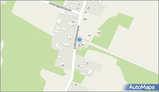 Dobrogoszczyce, Dobrogoszczyce, 51, mapa Dobrogoszczyce