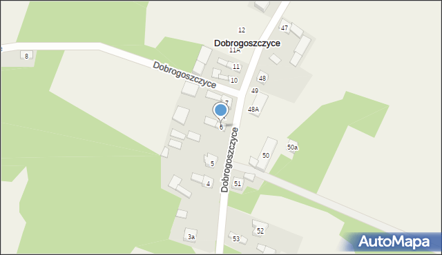 Dobrogoszczyce, Dobrogoszczyce, 6, mapa Dobrogoszczyce