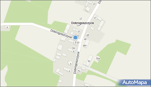 Dobrogoszczyce, Dobrogoszczyce, 7, mapa Dobrogoszczyce