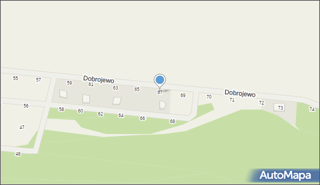 Dobrojewo, Dobrojewo, 67, mapa Dobrojewo