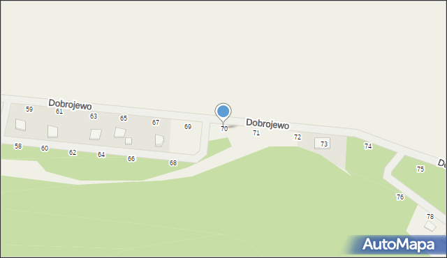 Dobrojewo, Dobrojewo, 70, mapa Dobrojewo