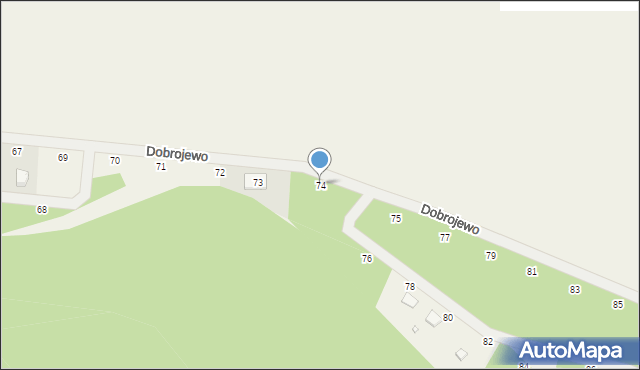 Dobrojewo, Dobrojewo, 74, mapa Dobrojewo