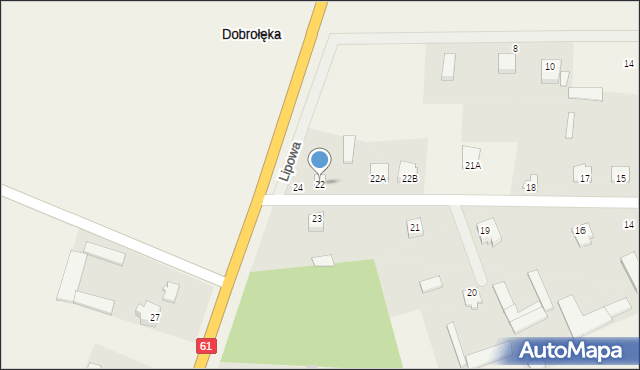 Dobrołęka, Dobrołęka, 22, mapa Dobrołęka