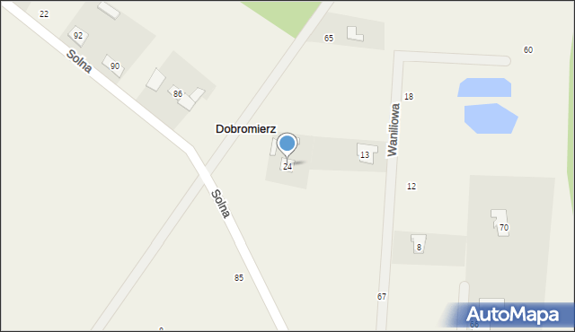 Dobromierz, Dobromierz, 25, mapa Dobromierz