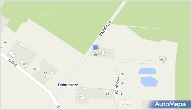 Dobromierz, Dobromierz, 65, mapa Dobromierz