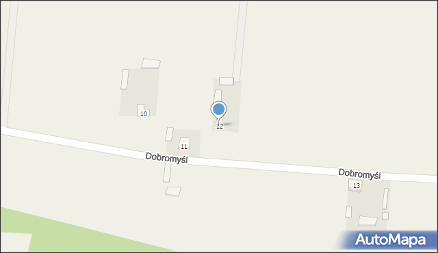 Dobromyśl, Dobromyśl, 12, mapa Dobromyśl